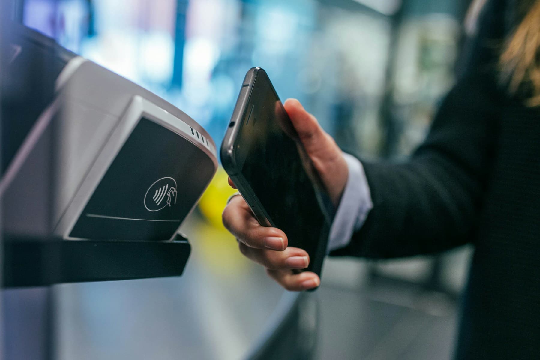 A contactless payment made with a phone